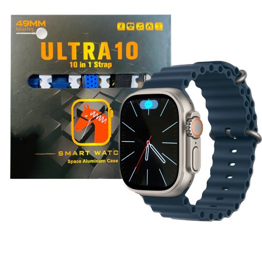 Ultra Smart Watch With 10 Straps